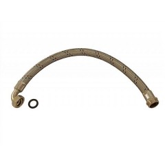 Шланг для станции d17 M1/2" х F1" нерж. 30см