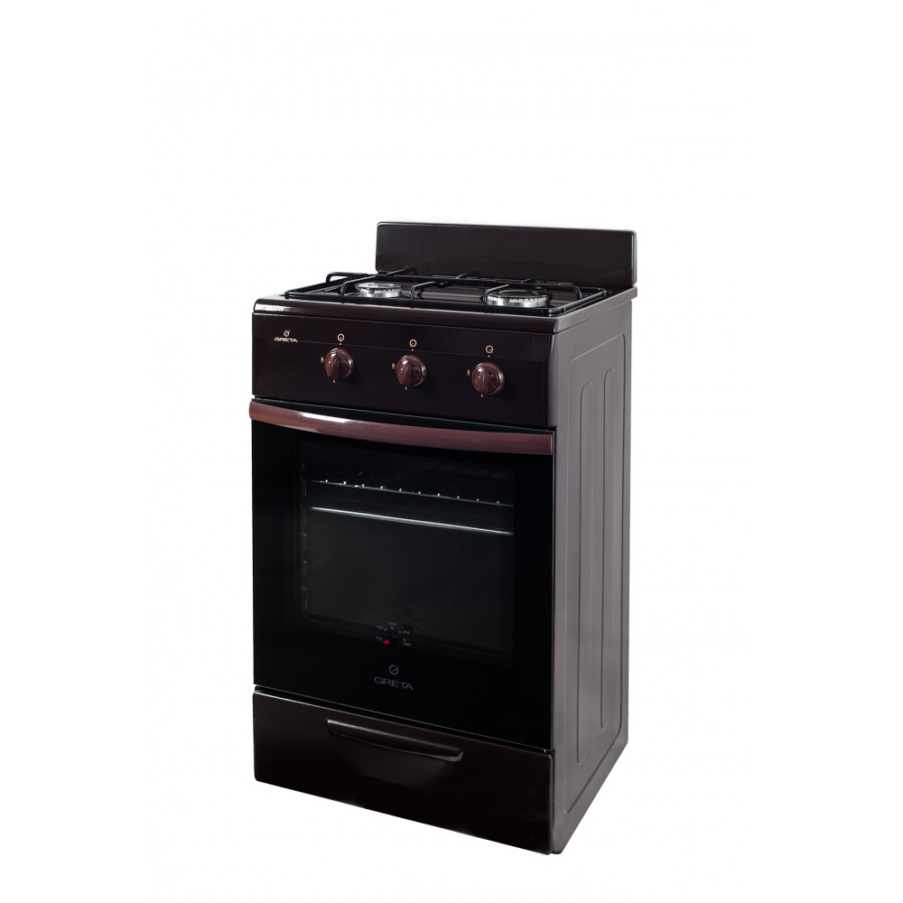 Газова плита GRETA 1201-10 (коричнева)
