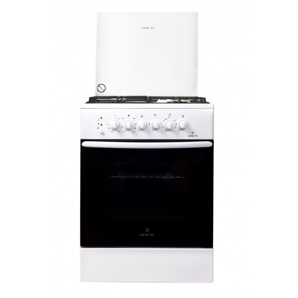 Комбінована плита GRETA 600-ГЕ-10 (біла)
