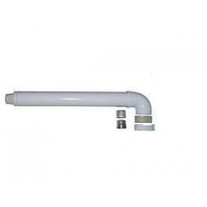 Коаксіальний димар 60/100 Al+Fe, L=750mm BERETTA, ARISTON, VIESSMANN, WESTEN, BAXI